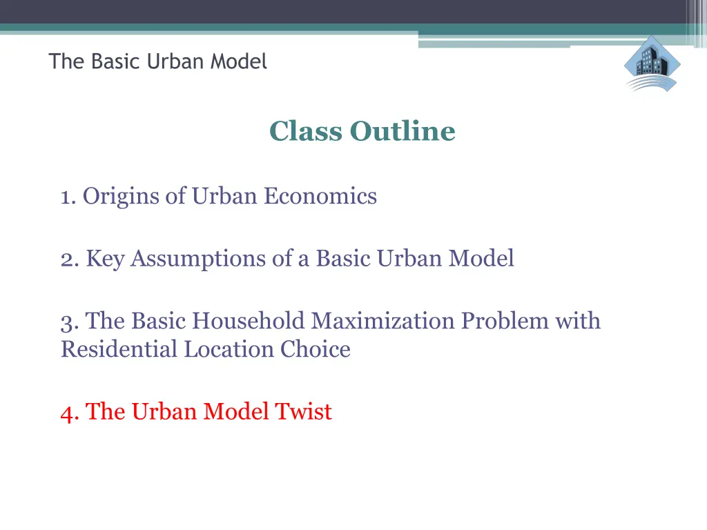 the basic urban model 32