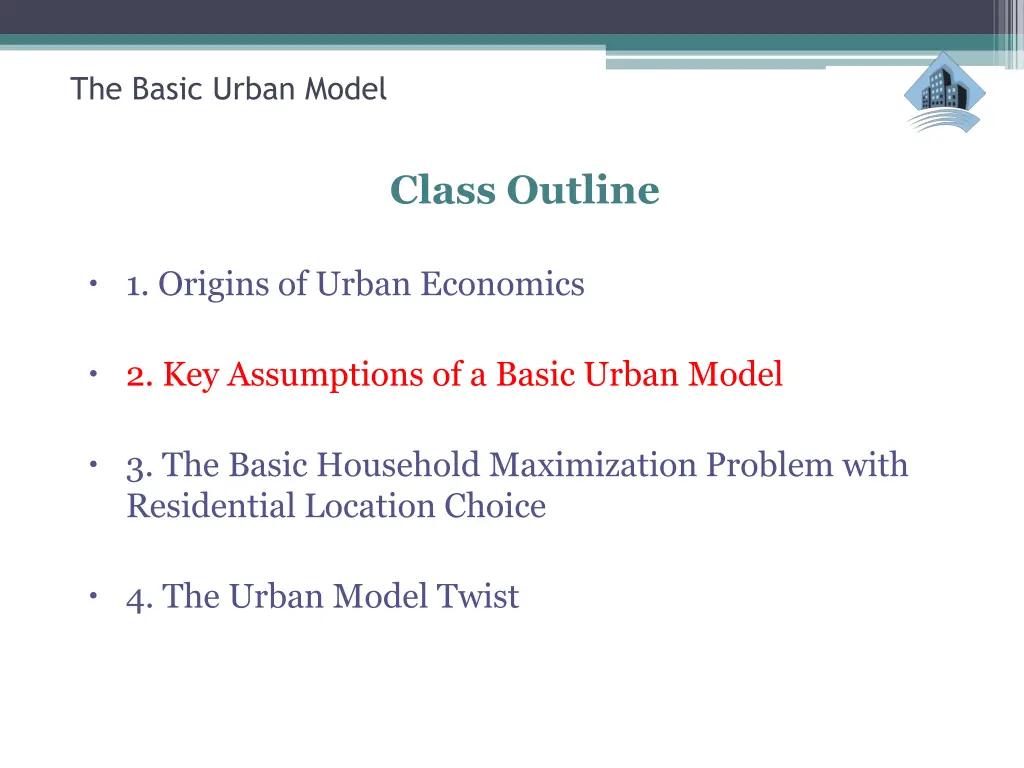 the basic urban model 8