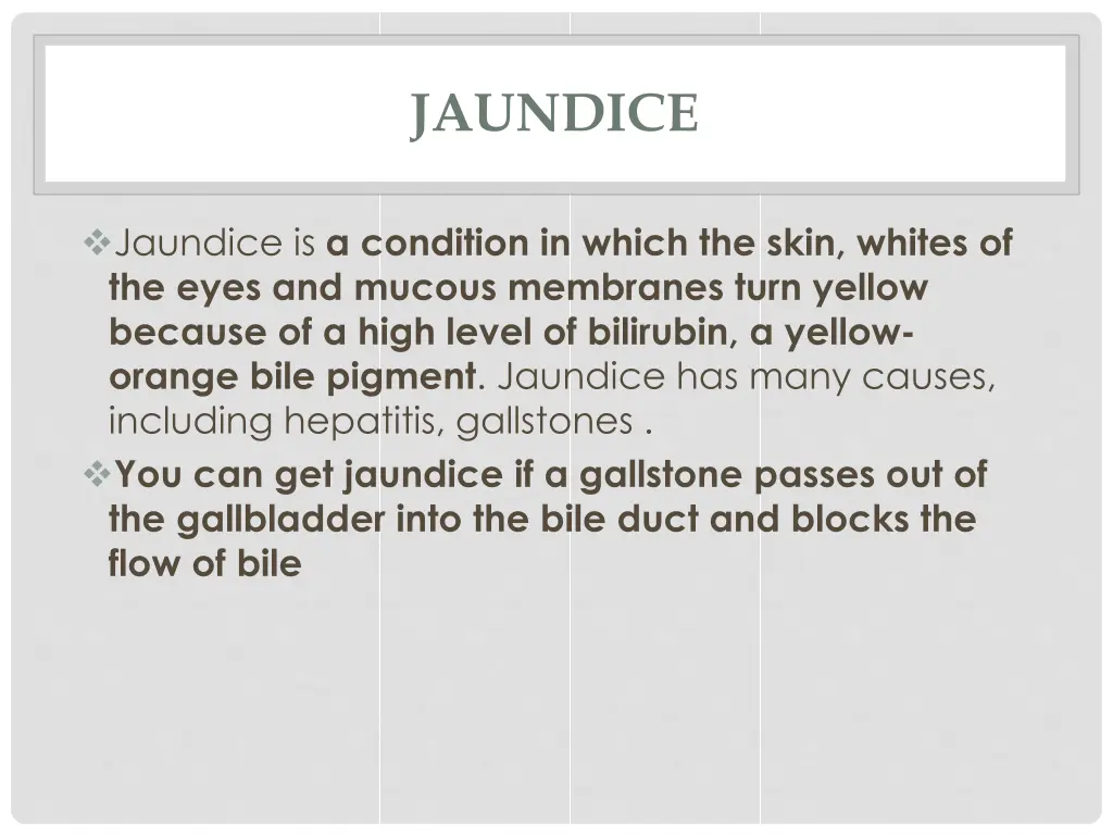 jaundice