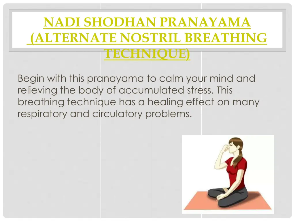 nadi shodhan pranayama alternate nostril