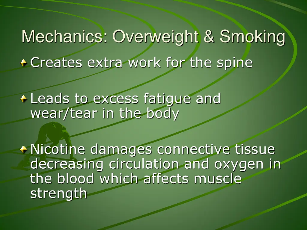 mechanics overweight smoking