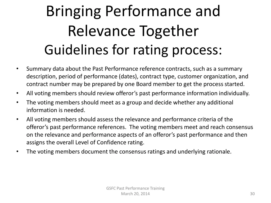 bringing performance and relevance together 2