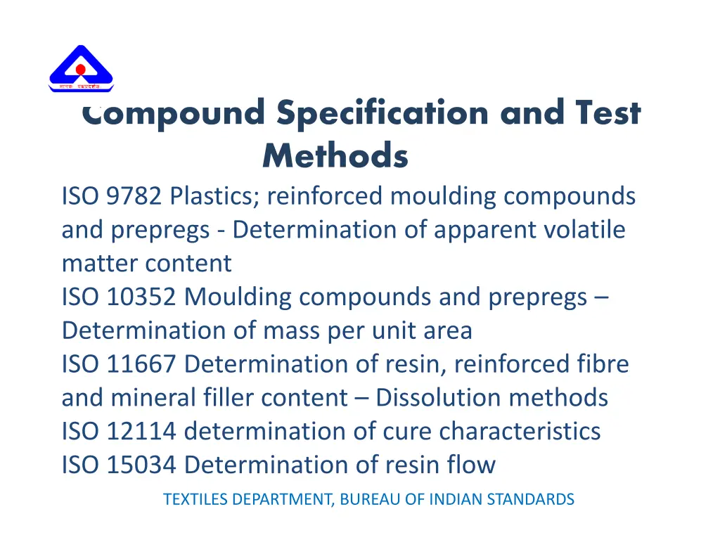 compound specification and test methods iso 9782