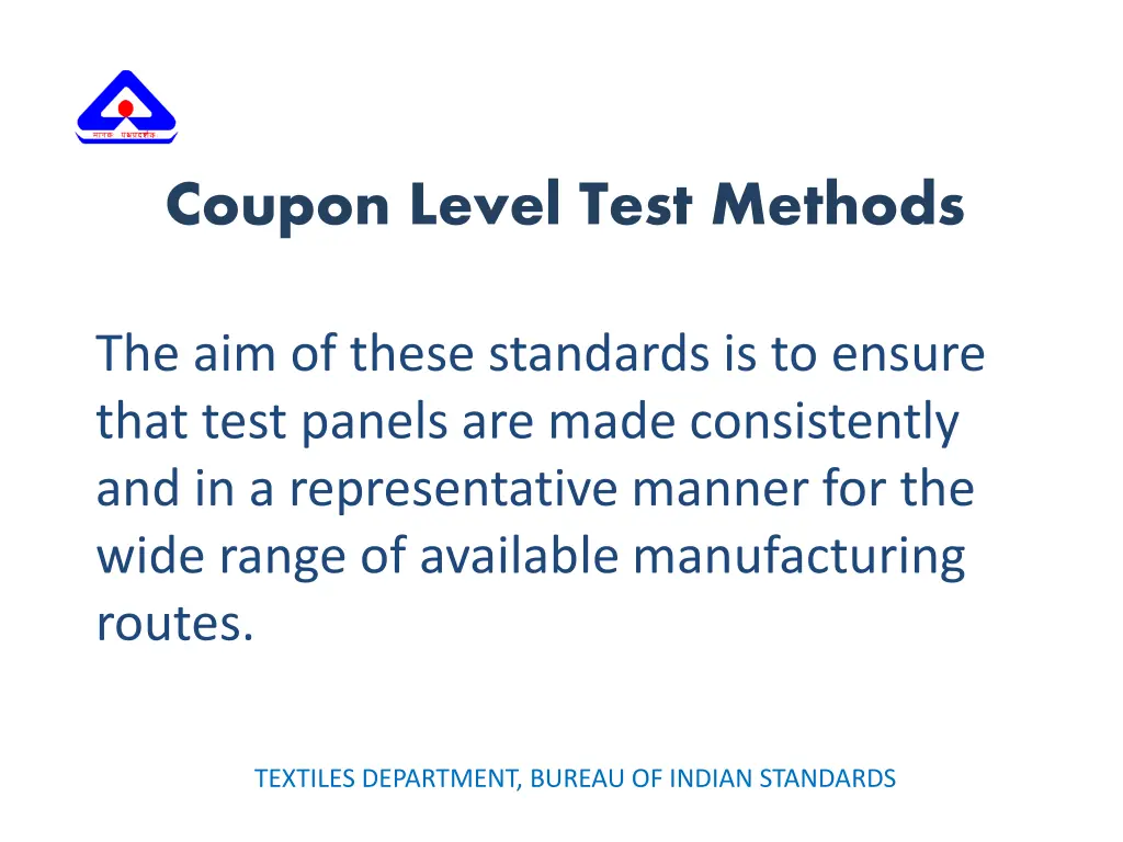 coupon level test methods