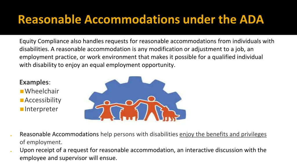 reasonable accommodations under the ada