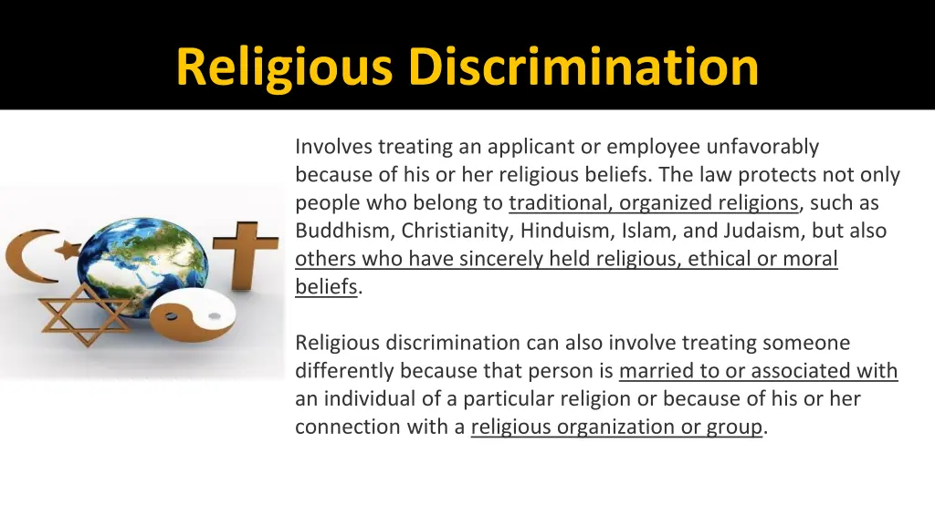 religious discrimination