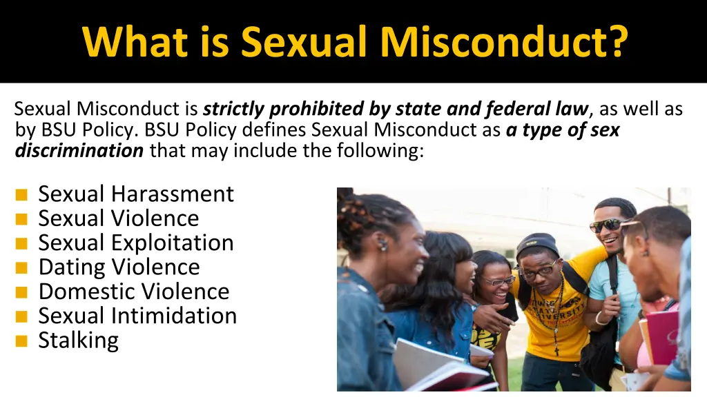 what is sexual misconduct