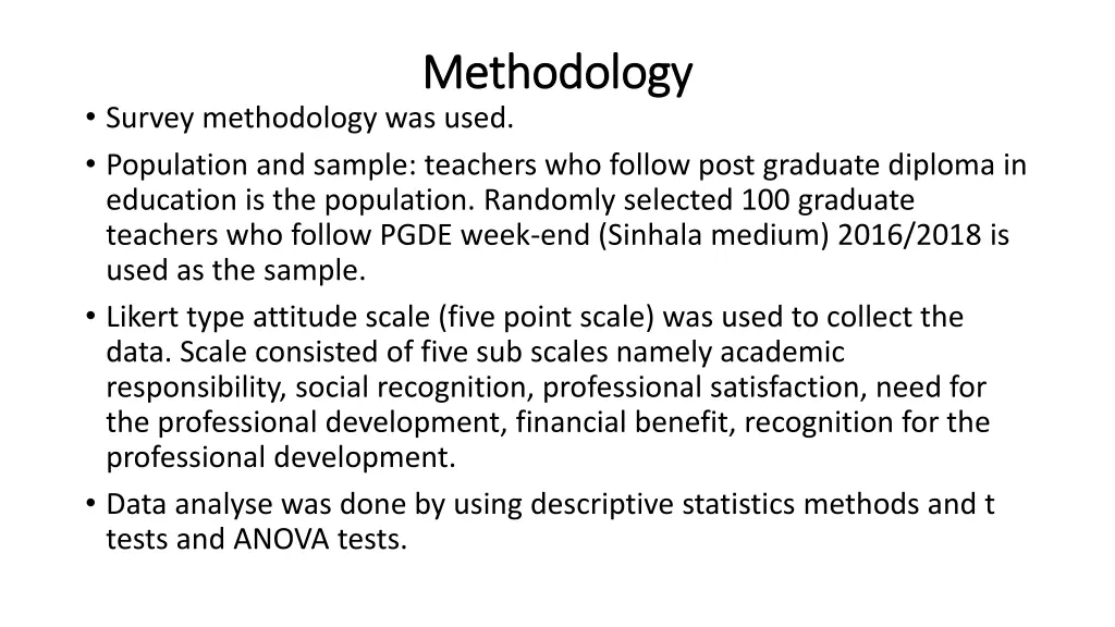 methodology methodology