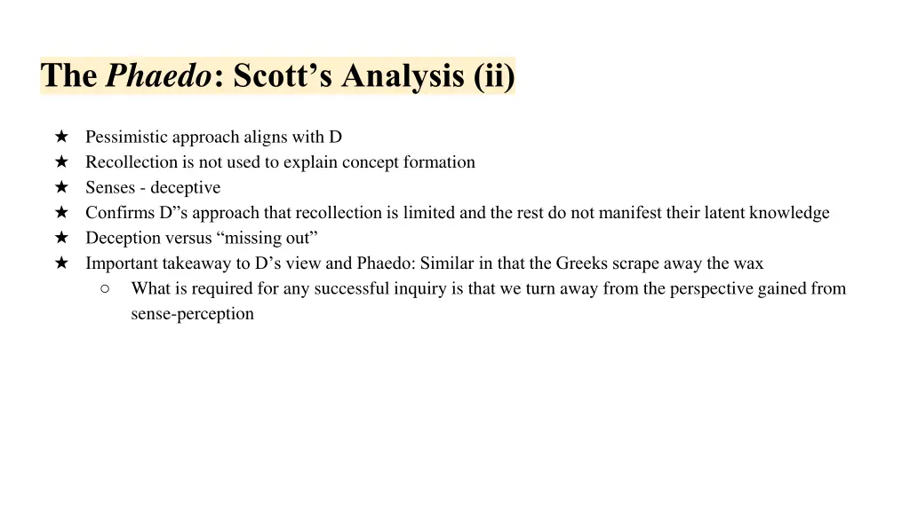 the phaedo scott s analysis ii 1