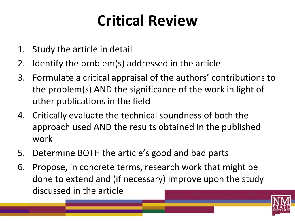 critical review 1