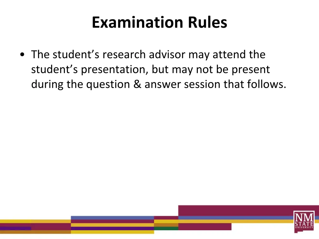 examination rules 3