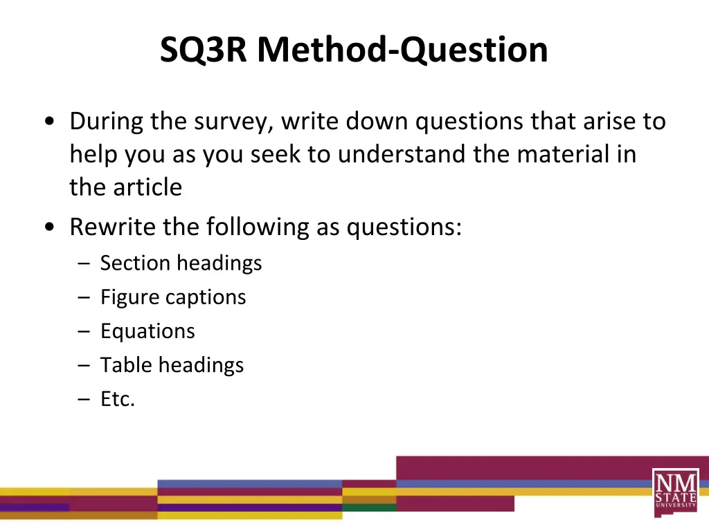 sq3r method question