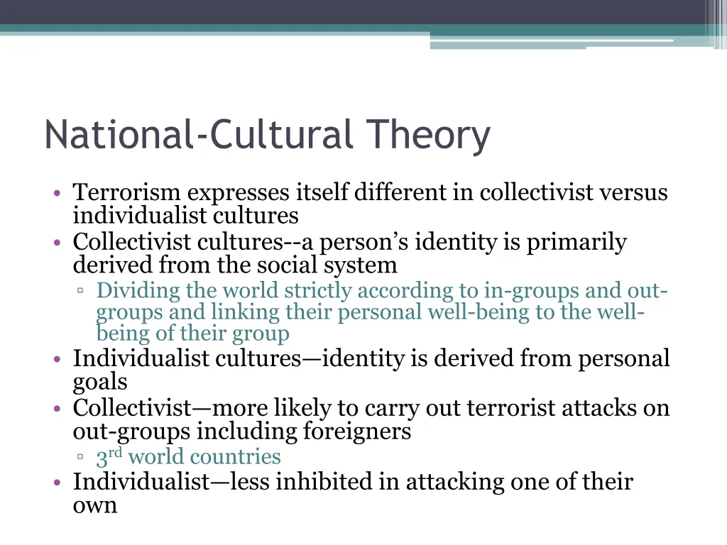 national cultural theory