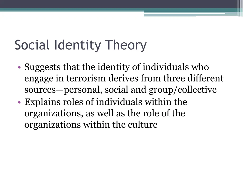 social identity theory