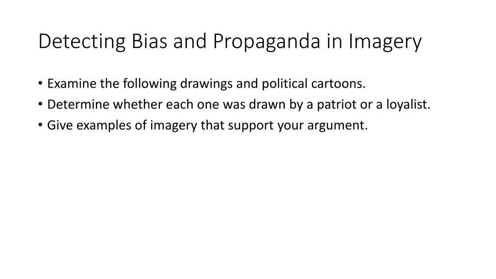 detecting bias and propaganda in imagery