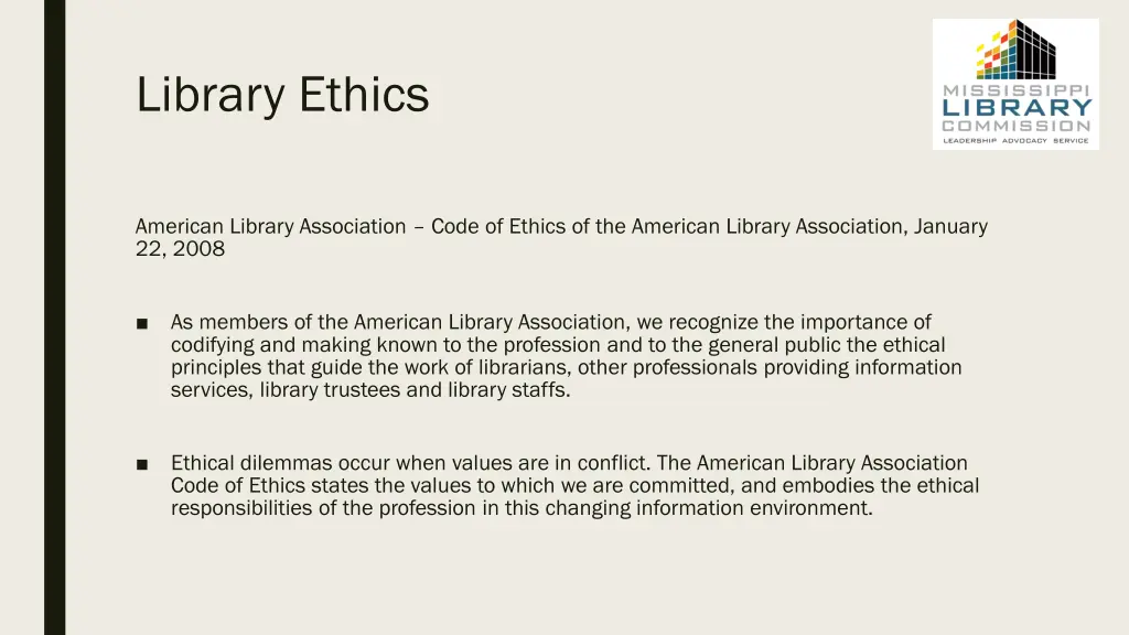 library ethics