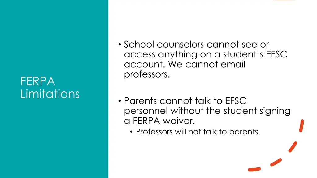 school counselors cannot see or access anything