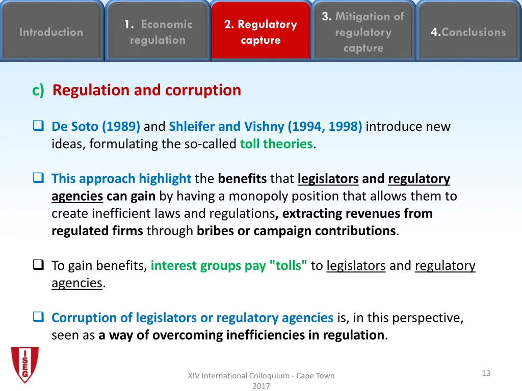 3 mitigation of regulatory capture 11