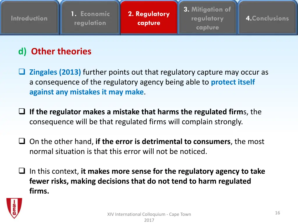 3 mitigation of regulatory capture 14