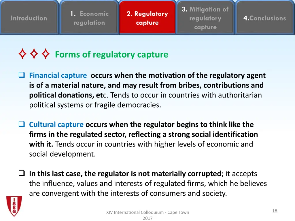 3 mitigation of regulatory capture 16