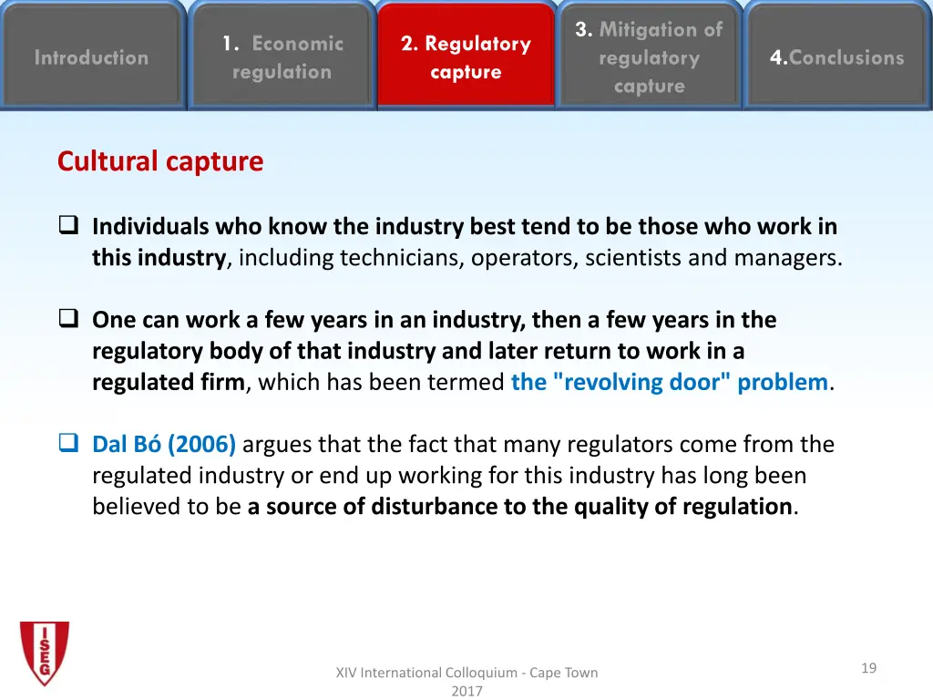 3 mitigation of regulatory capture 17