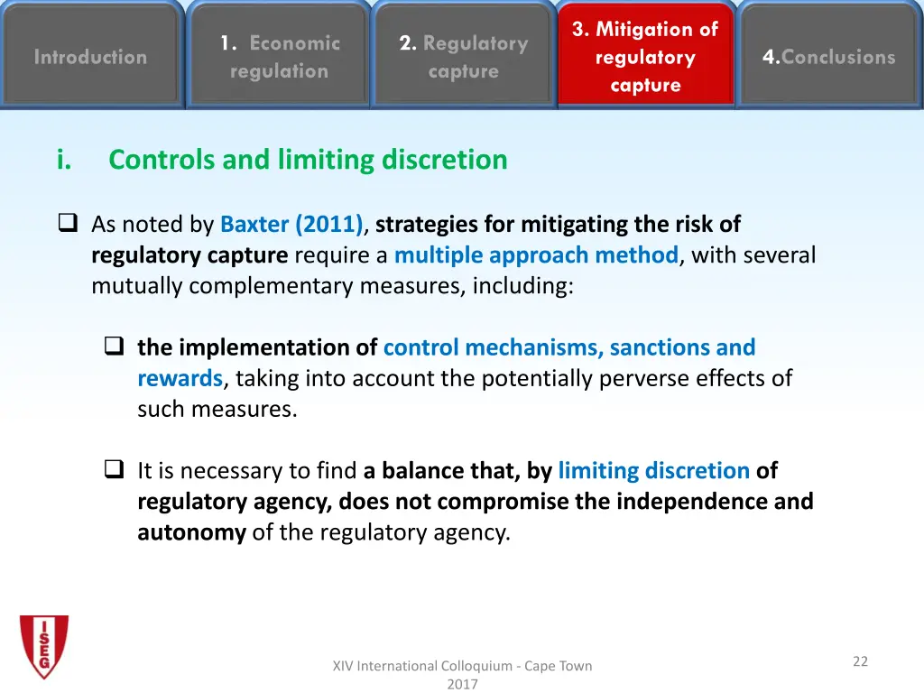 3 mitigation of regulatory capture 20