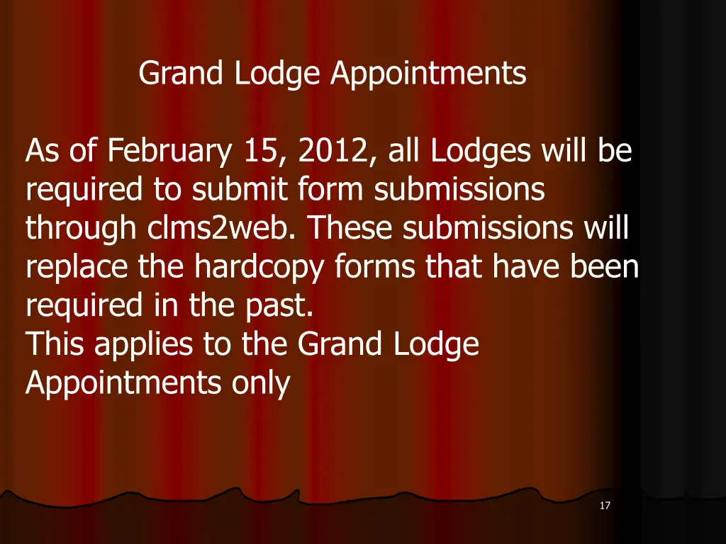 grand lodge appointments grand lodge appointments