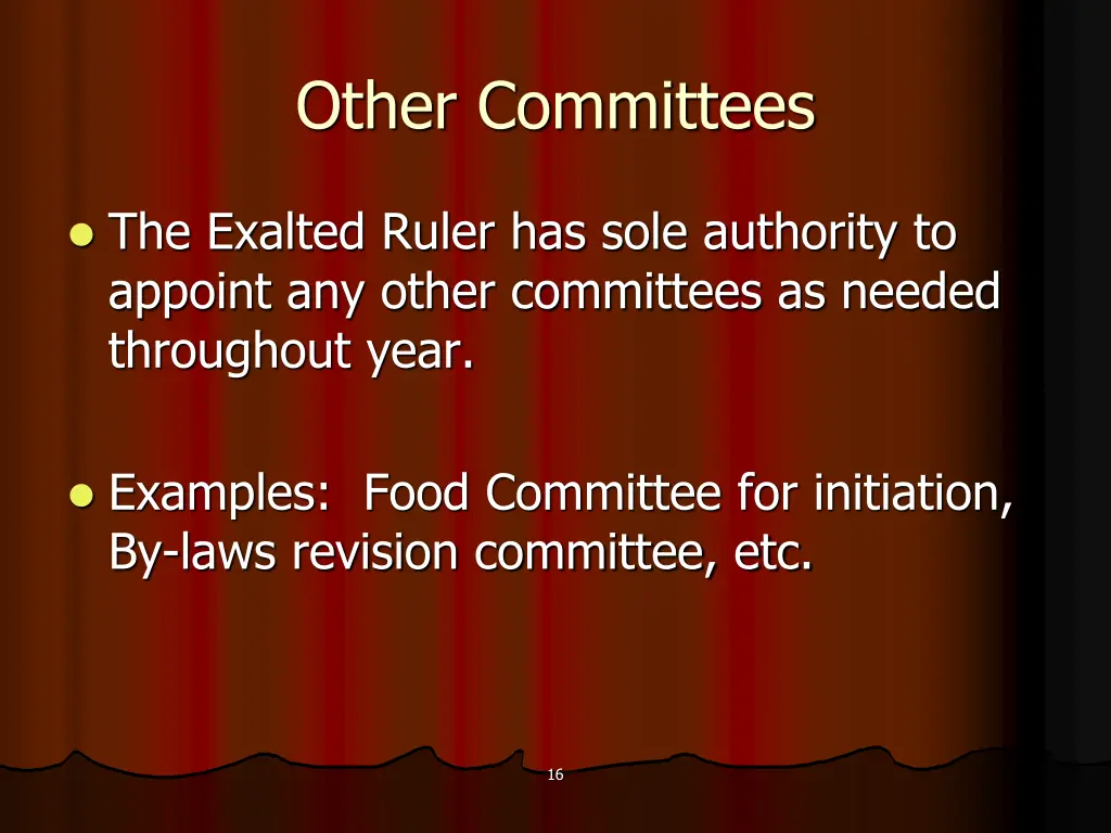 other committees