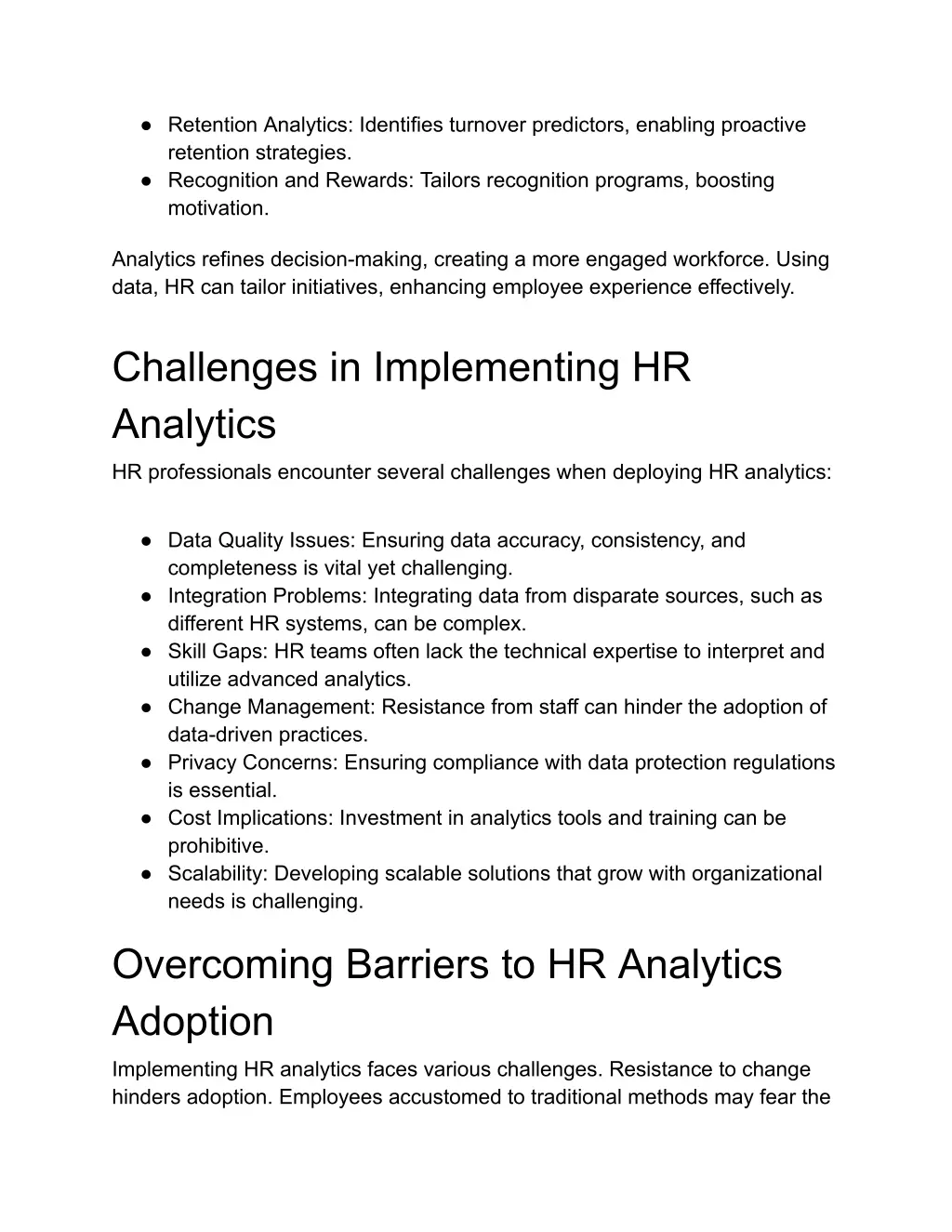 retention analytics identifies turnover