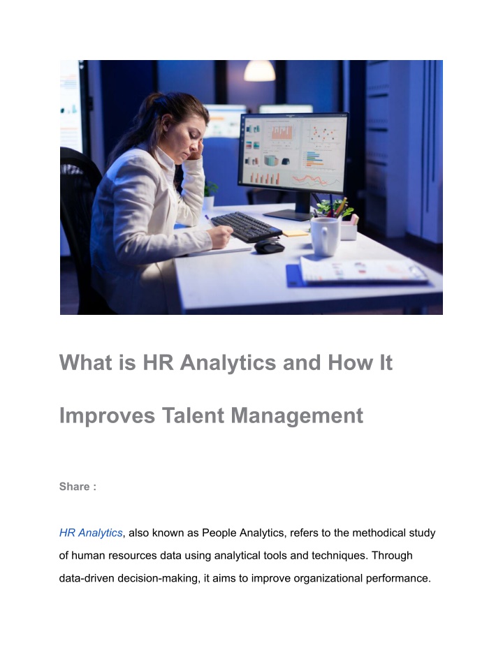 what is hr analytics and how it