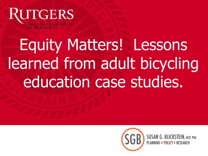 equity matters lessons learned from adult