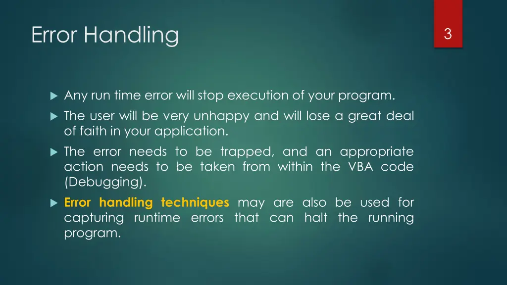 error handling 1