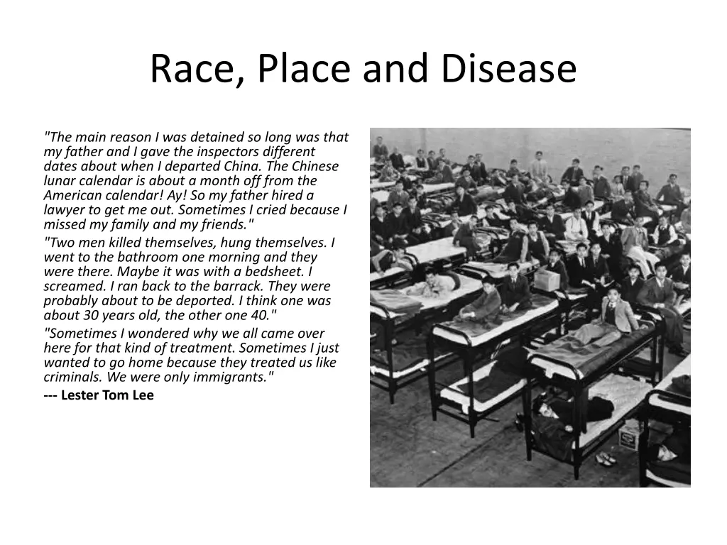 race place and disease 1