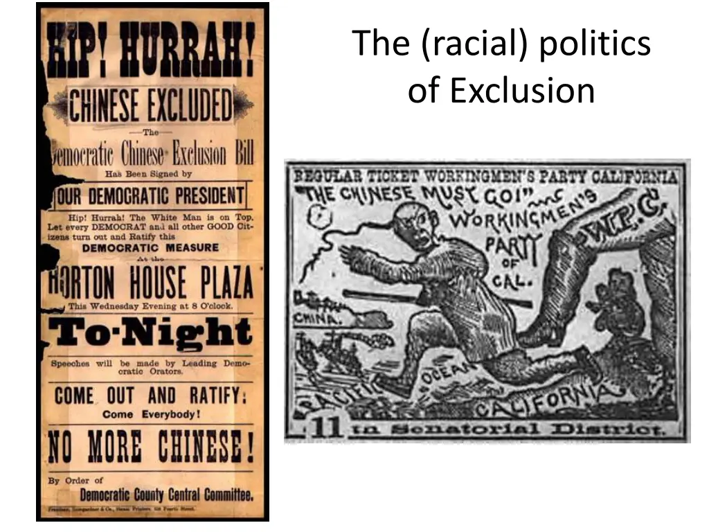 the racial politics of exclusion