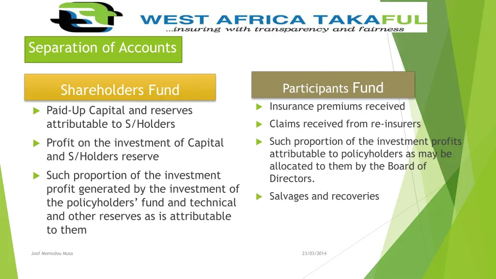 separation of accounts