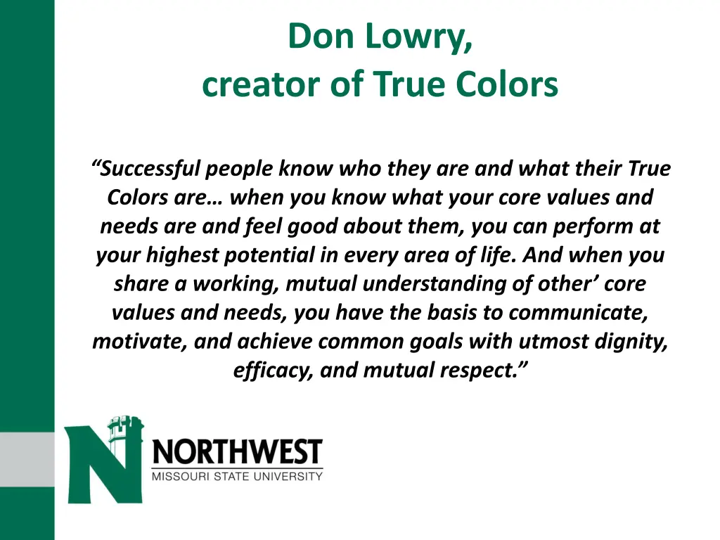 don lowry creator of true colors