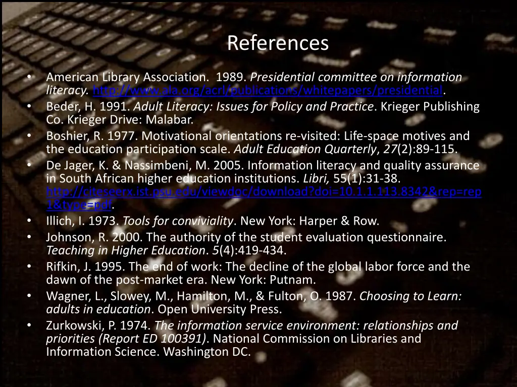 references