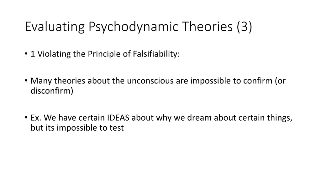 evaluating psychodynamic theories 3