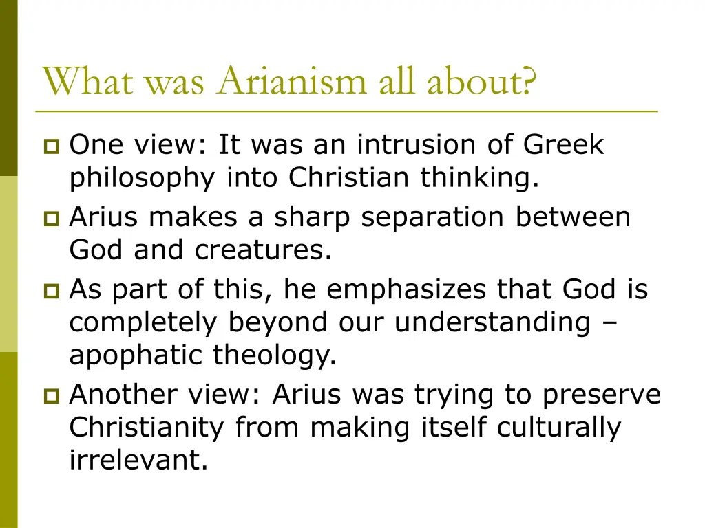 what was arianism all about