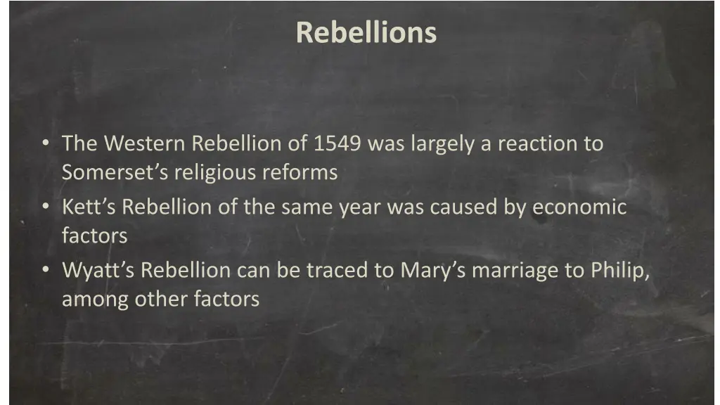 rebellions