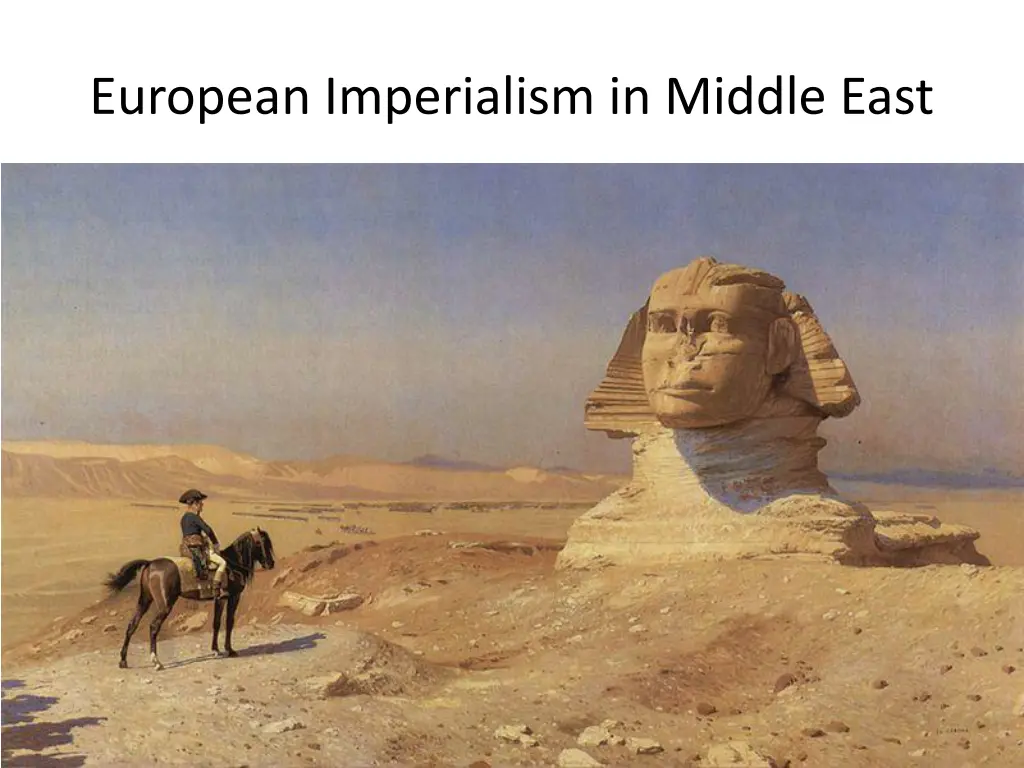 european imperialism in middle east