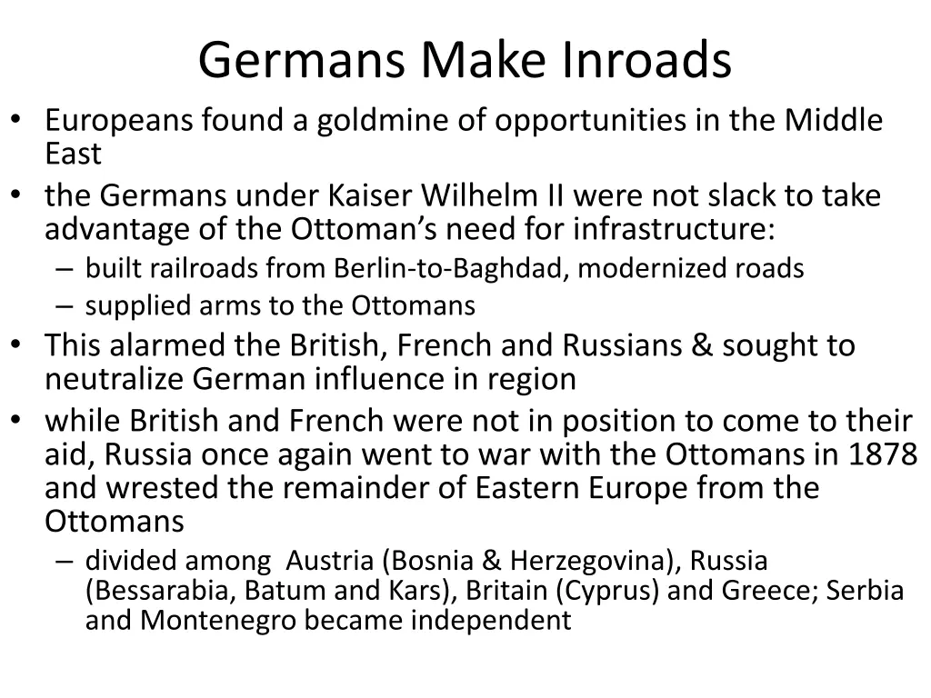 germans make inroads europeans found a goldmine