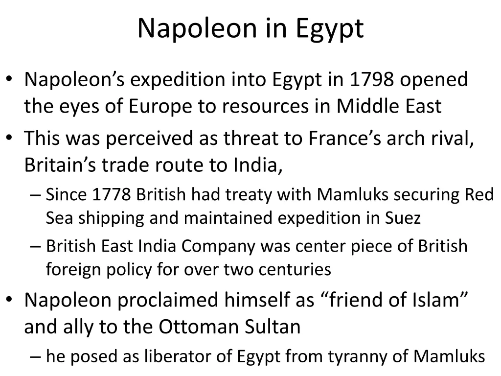 napoleon in egypt