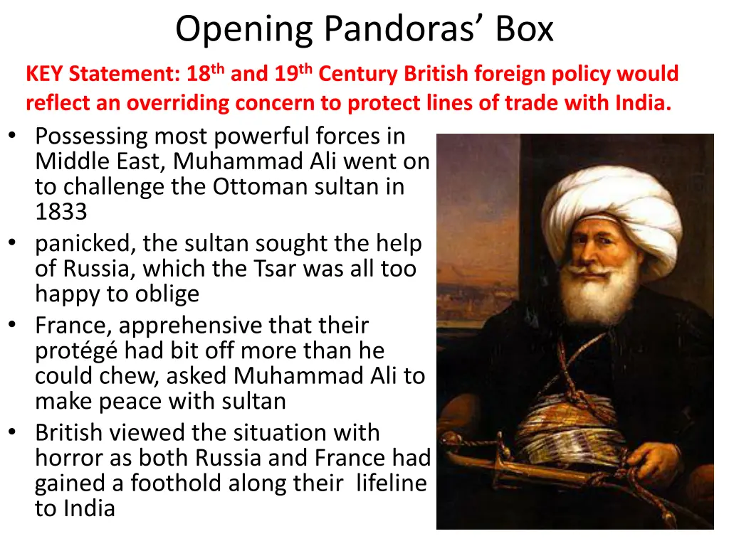 opening pandoras box key statement