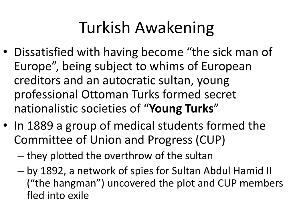 turkish awakening