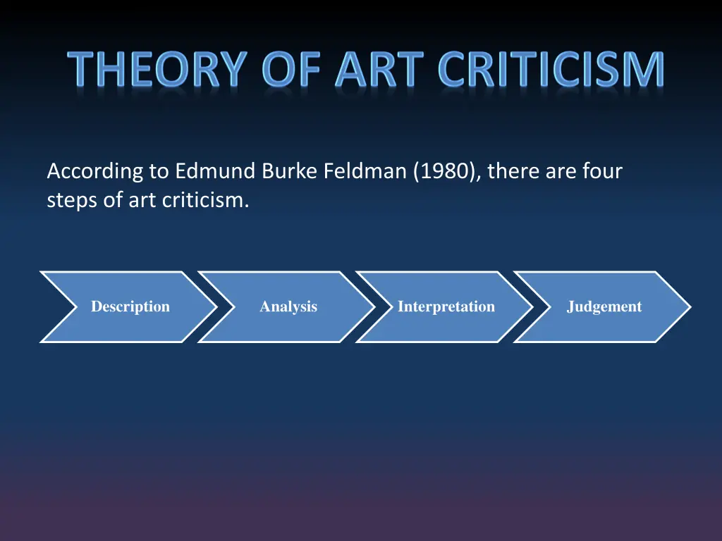 according to edmund burke feldman 1980 there