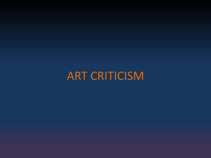 art criticism