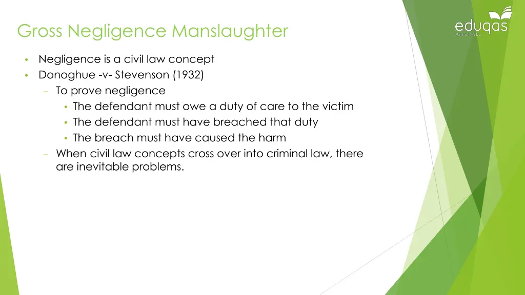 gross negligence manslaughter