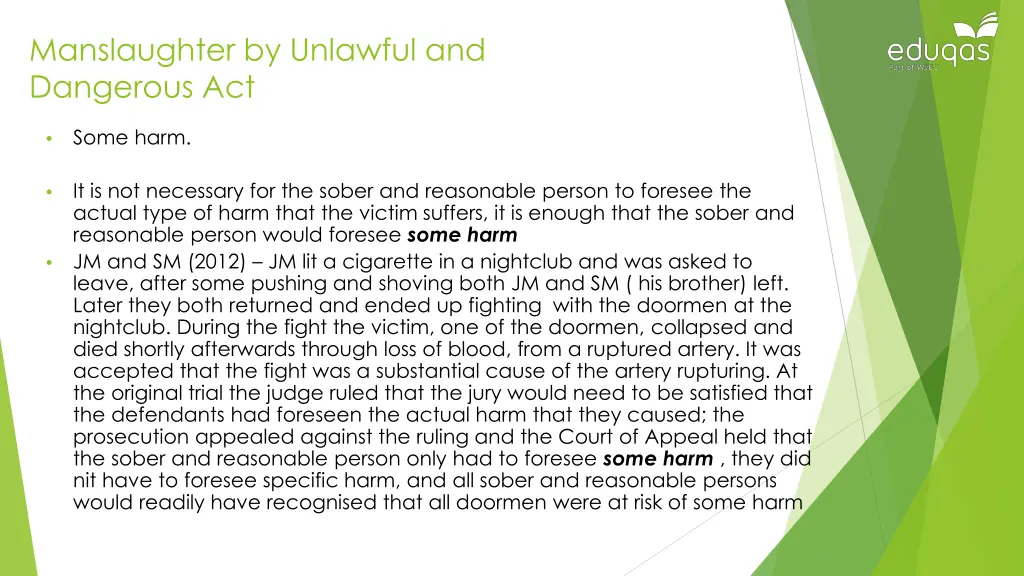 manslaughter by unlawful and dangerous act 10