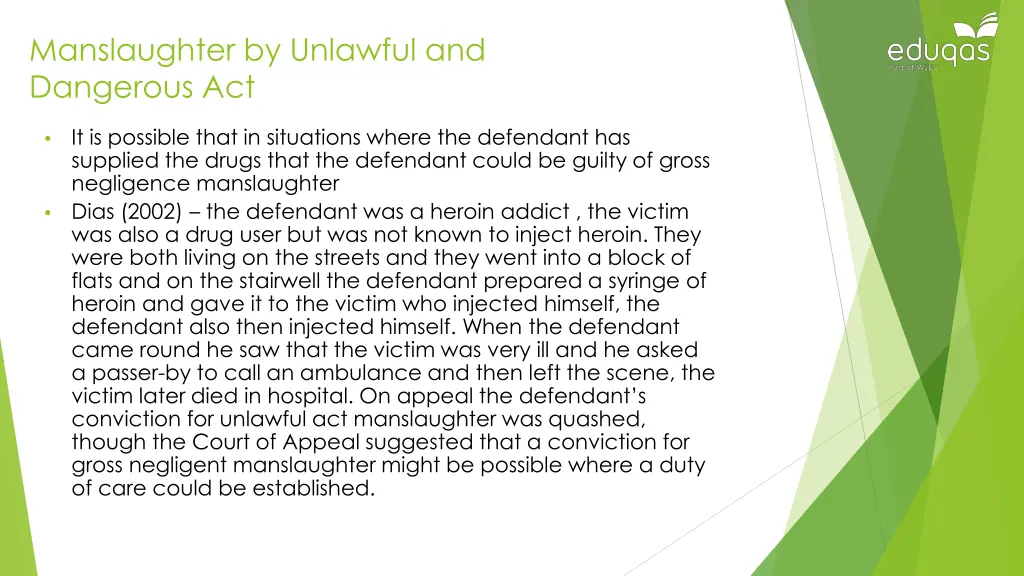 manslaughter by unlawful and dangerous act 8